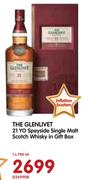 The Glenlivet 21 YO Speyside Single Malt Scotch Whisky In Gift Box-750ml