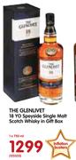 The Glenlivet 18 YO Speyside Single Malt Scotch Whisky In Gift Box-750ml