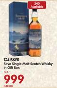 Talisker Skye Single Malt Scotch Whisky in Gift Box-1Ltr