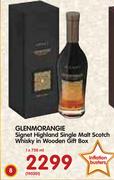 Glenmorangie Signet Highland Single Malt Whisky in Wooden Gift Box-750ml