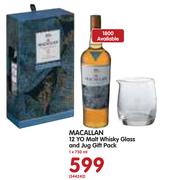 Macallan 12 YO Malt Whisky and Jug Gift Pack-750ml