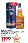 Old Pulteney 17 YO Highland Single Malt Scotch Whisky 750ml In Gift Tube