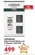 Laphroaig Select Scotch Whisky and 2 Glasses in Gift Pack-750ml