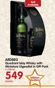 Ardbeg Quadrant Islay Whisky with Miniature Uigeadial in Gift Pack-750ml