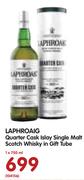 Laphroaig Quarter Cask Islay Single Malt Scotch Whisky in Gift Tube-750ml