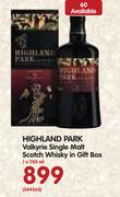 Highland Park Valkyrie Single Malt Scotch Whisky in Gift Box-750ml