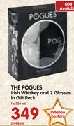 The Pogues Irish Whiskey And 2 Glasses In Gift Pack-1x750ml
