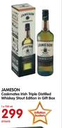 Jameson Caskmates Irish Triple Distilled Whiskey Stout Edition In Gift Box-1x750ml
