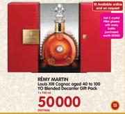 Remy Martin Louis XIII Cognac Aged 40 To 100 YO Blended Decanter Gift Pack-1x750ml
