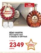 Remy Martin XO Cognac And 2 Glasses In Gift Pack-1x750ml