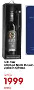 Beluga Gold Line Noble Russian Vodka In Gift Box-1x750ml