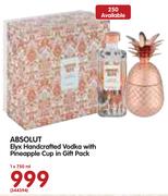 Absolut Eryx Handcrafted Vodka With Pineapple Cup In Gift Pack-1x750ml