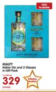 Malfy Italian Gin And 2 Glasses In Gift Pack-1x750ml