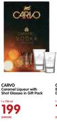 Carvo Caramel Liqueur With Shot Glasses In Gift Pack-1x750ml