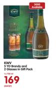 KWV 5 YO Brandy And 2 Glasses In Gift Pack-1x750ml
