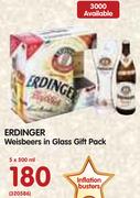 Erdinger Weisbeers In Glass Gift Pack-5x500ml