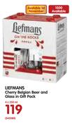 Liefmans Cherry Belgian Beer And Glass In Gift Pack-4x250ml