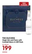 The Duchess Virgin Gin And Tonic With Cocktail Menu In Gift Pack-12x275ml