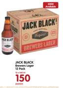 Jack Black Brewers Lager 12 Pack-12x340ml