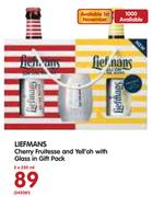 Liefmans Cherry Fruitnesse And Yell’oh With Glass In Gift Pack-2x250ml