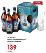 Adnams Ghost Ship Pale Ale And Glass In Gift Pack-3x500ml