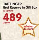 Taitinger Brut Reserve In Gift Box-1x750ml