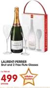 Laurent-Perrier Brut And 2 free Flute Glasses-1x750ml