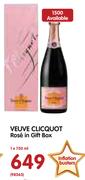Veuve Clicquot Rose In Gift Box-1x750ml