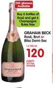 Graham Beck Rose/Brut Or Bliss Demi-Sec-1x750ml