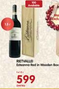 Rietvallei Esteanna Red In Wooden Box-1x1.5Ltr