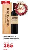 Rust EN Verde Estate In Wooden Box-1x750ml