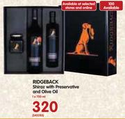 Ridgeback Shiraz With Preservative And Olive Oil-1x750ml