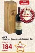 Alto Cabernet Sauvignon In Wooden Box-1x750ml