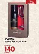 Bosman Adama Red in Gift Pack-750ml