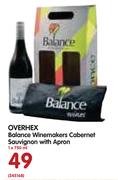 Overhex Balance Winemakers Cabernet Sauvignon with Apron-750ml