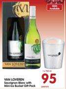 Van Loveren Sauvignon Blanc with Mini Ice Bucket Gift Pack-750ml
