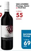 Van Loveren Pinotage, Merlot or Pinot Noir-750ml