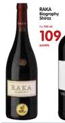 Raka Biography Shiraz-750ml