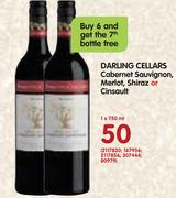 Darling Cellars Cabernet Sauvignon, Merlot, Shiraz or Cinsault-750ml Each