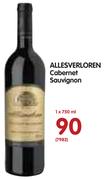 Allesverloren Cabernet Sauvignon-750ml