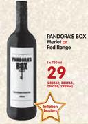 Pandora’s Box Merlot Or Red Range-1x750ml