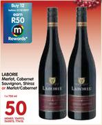 Laborie Merlot/Cabernet Sauvignon/Shiraz Or Merlot/Cabernet-1x750ml