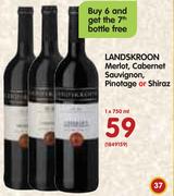 Landskroon Merlot/Cabernet Sauvignon Pinotage Or Shiraz-1x750ml