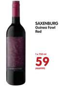 Saxenburg Guinea Fowl Red-1x750ml