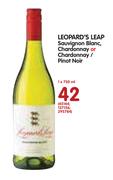 Leopard's Leap Sauvignon Blanc, Chardonnay or Chardonnay/Pinot Noir-750ml