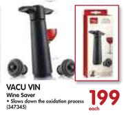 Vacu Vin Wine Saver-Each