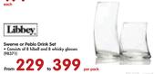Libbey Swerve Or Peblo Drink Set-Per Pack