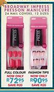Broadway Impress On Manicure 24 Nail Covers Fashion Tips
