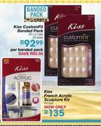 Kiss Custom Fit Banded Pack-36x2 Nails 20 Sizes