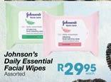 Johnson's Daily Essential Facial Wipes - Each